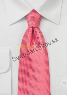 Alcoy ružovo červená kravata so štruktúrou